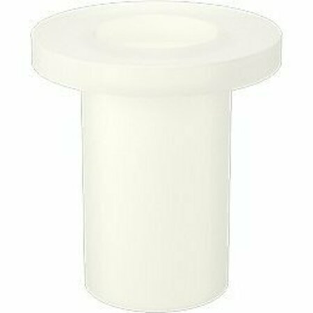 BSC PREFERRED Electrical-Insulating Nylon 6/6 Sleeve Washer for 1/4 Screw Size 0.563 Overall Height, 100PK 91145A167